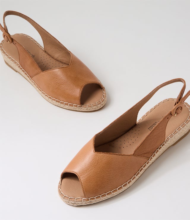 Kadde Kadde Dark Tan Leather Sandals