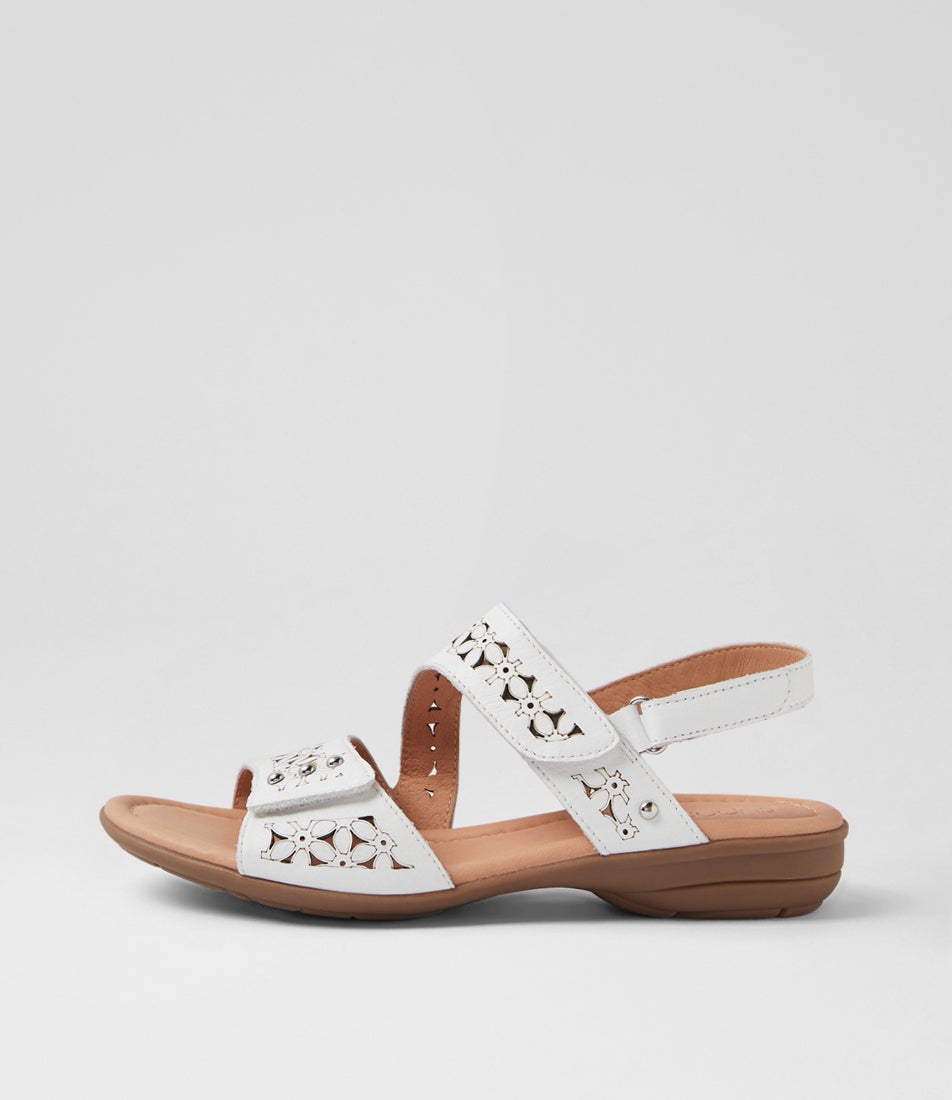 Bluebird White Leather Sandals Bluebird White Leather Sandals