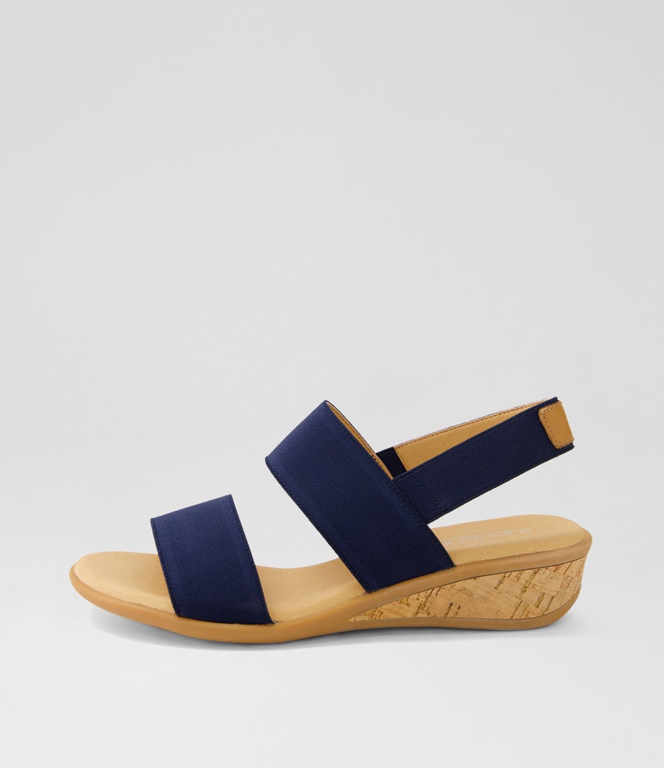 Phaedra Navy Fabric Sandals Phaedra Navy Fabric Sandals