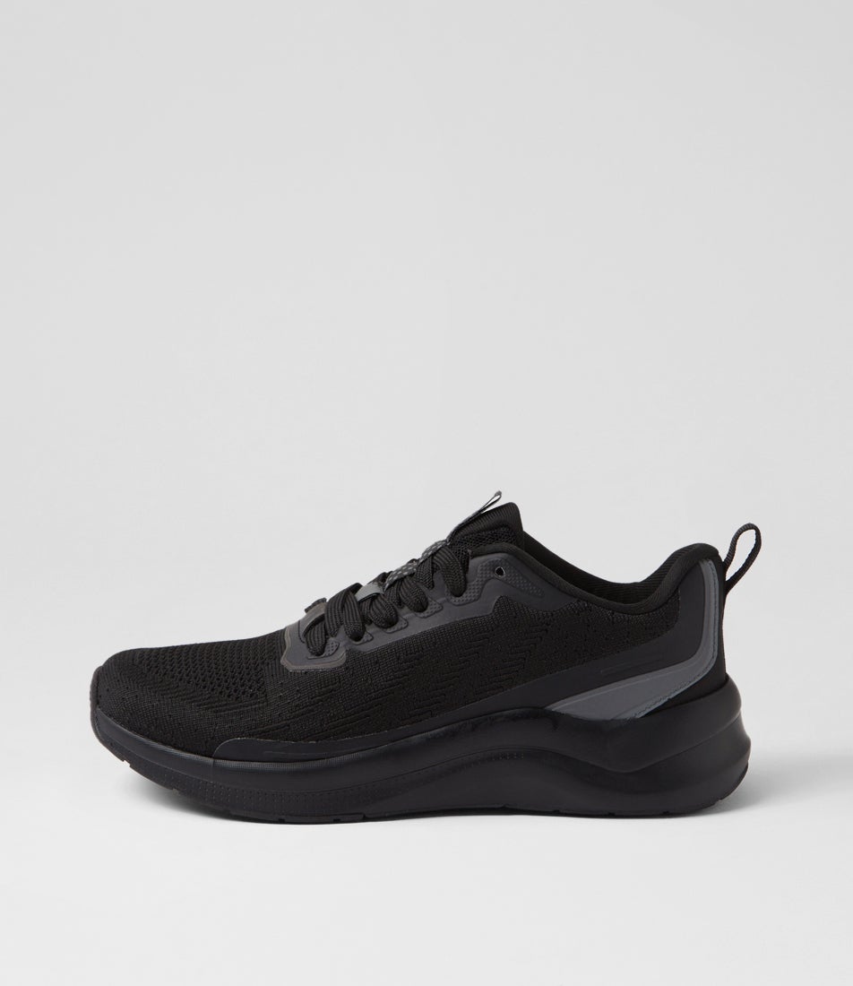 Movement Black Fabric Sneakers
