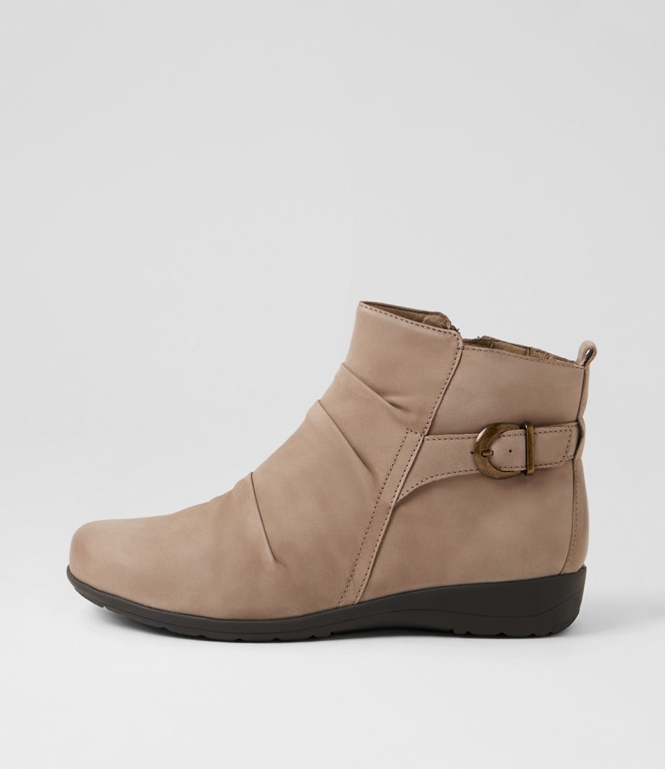 Pandoras D Light Taupe Nubuck Ankle Boots