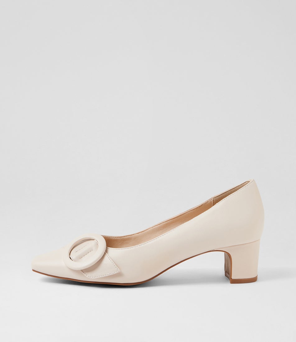 Kevie Almond Leather Heels Kevie Almond Leather Heels