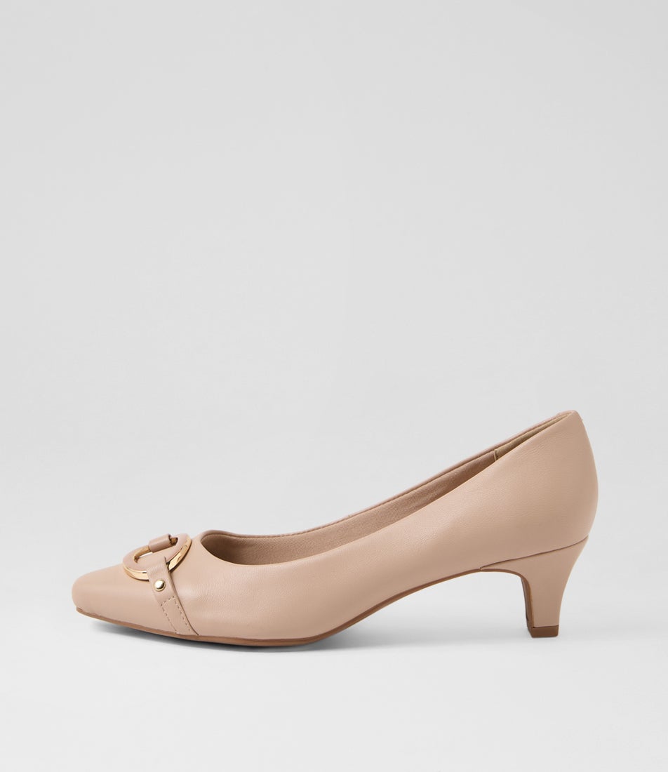 Laynes Nude Leather Heels