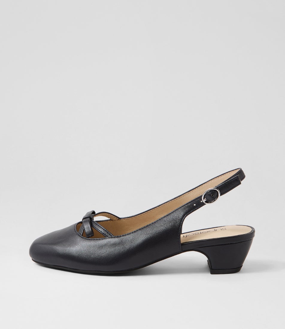 Nalanis Black Leather Heels Nalanis Black Leather Heels