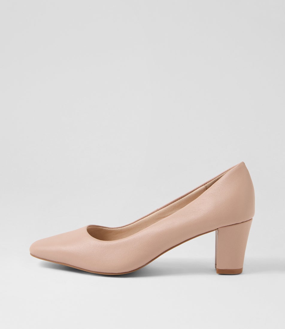 Milliest Nude Leather Heels