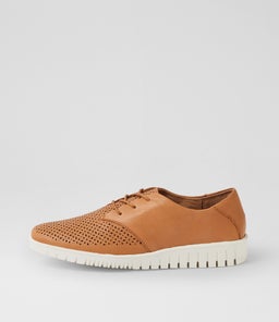 BARTY SU DK TAN WHITE SOLE LEATHER