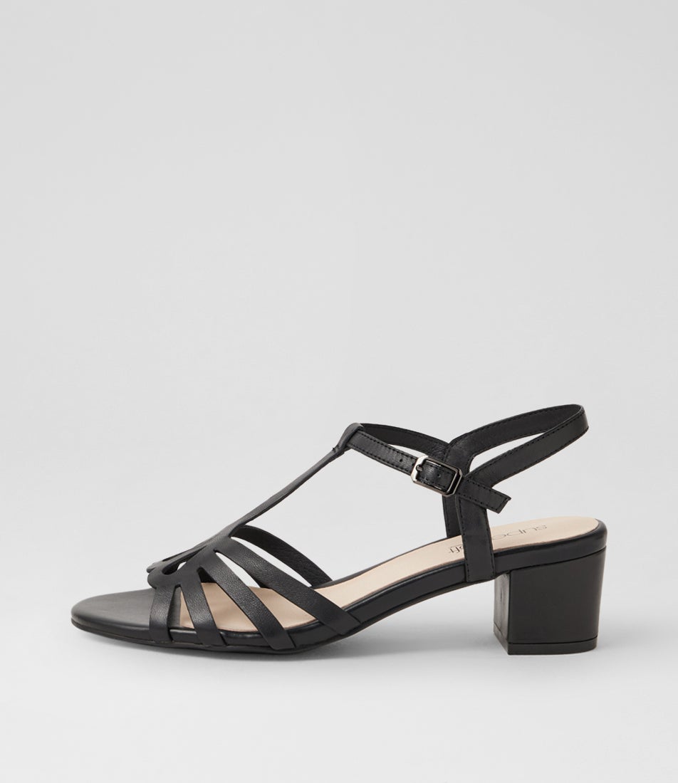 Cortiez Black Leather Sandals