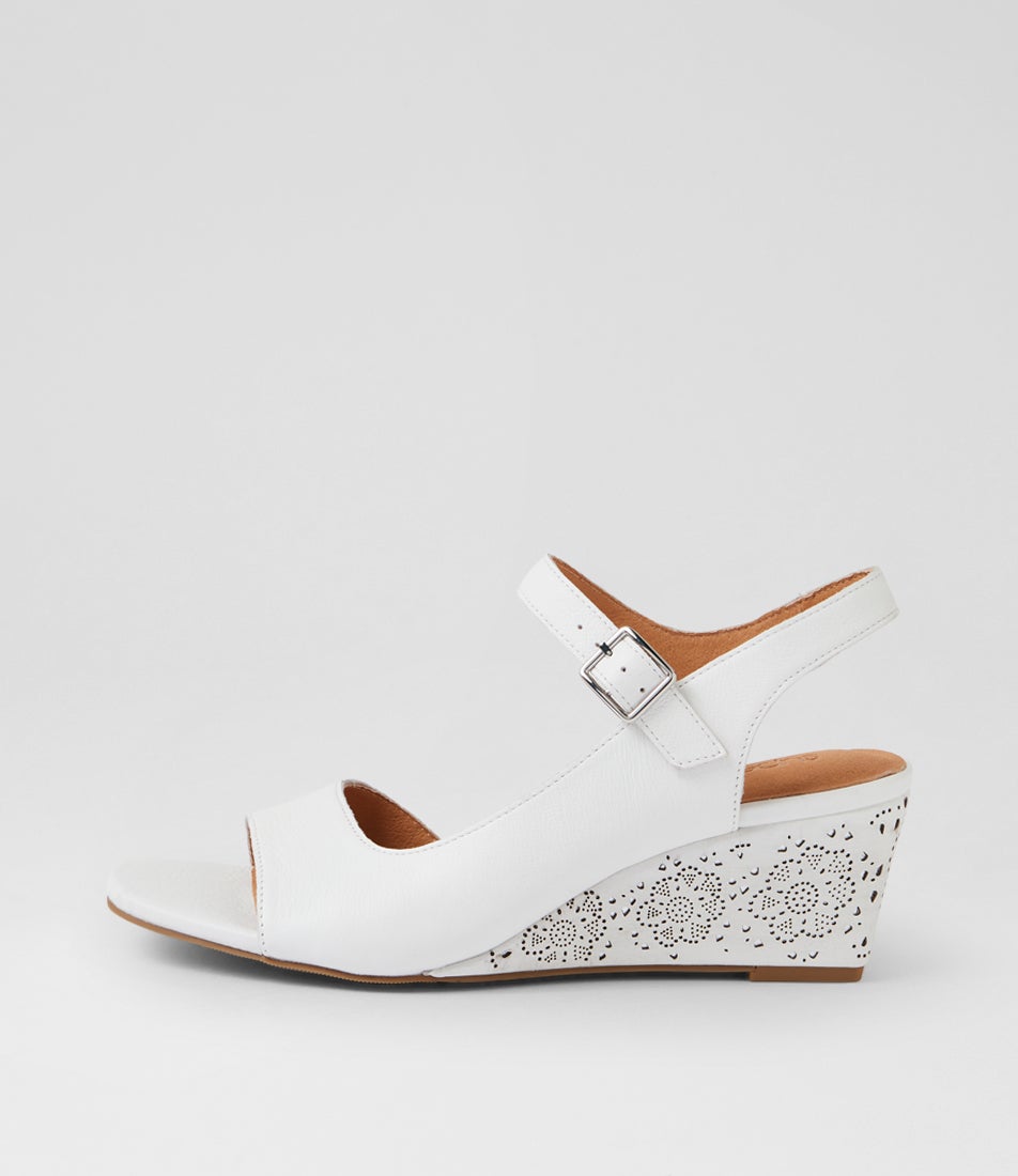 Leisels White Multi Sandals