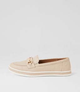 Ari Almond Leather Flat Shoes Ari Almond Leather Flat Shoes