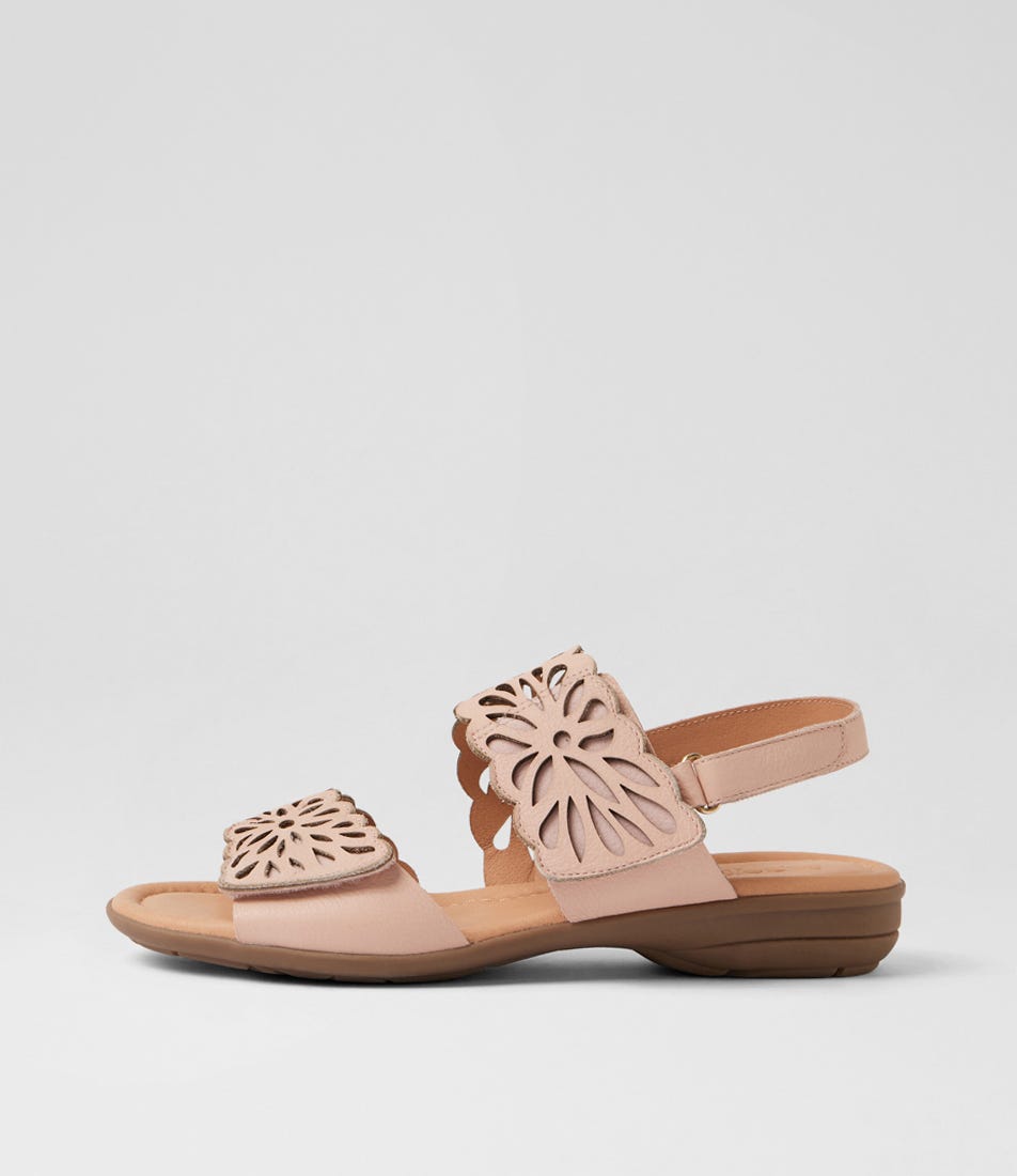 Beckhams Blush Leather Sandals