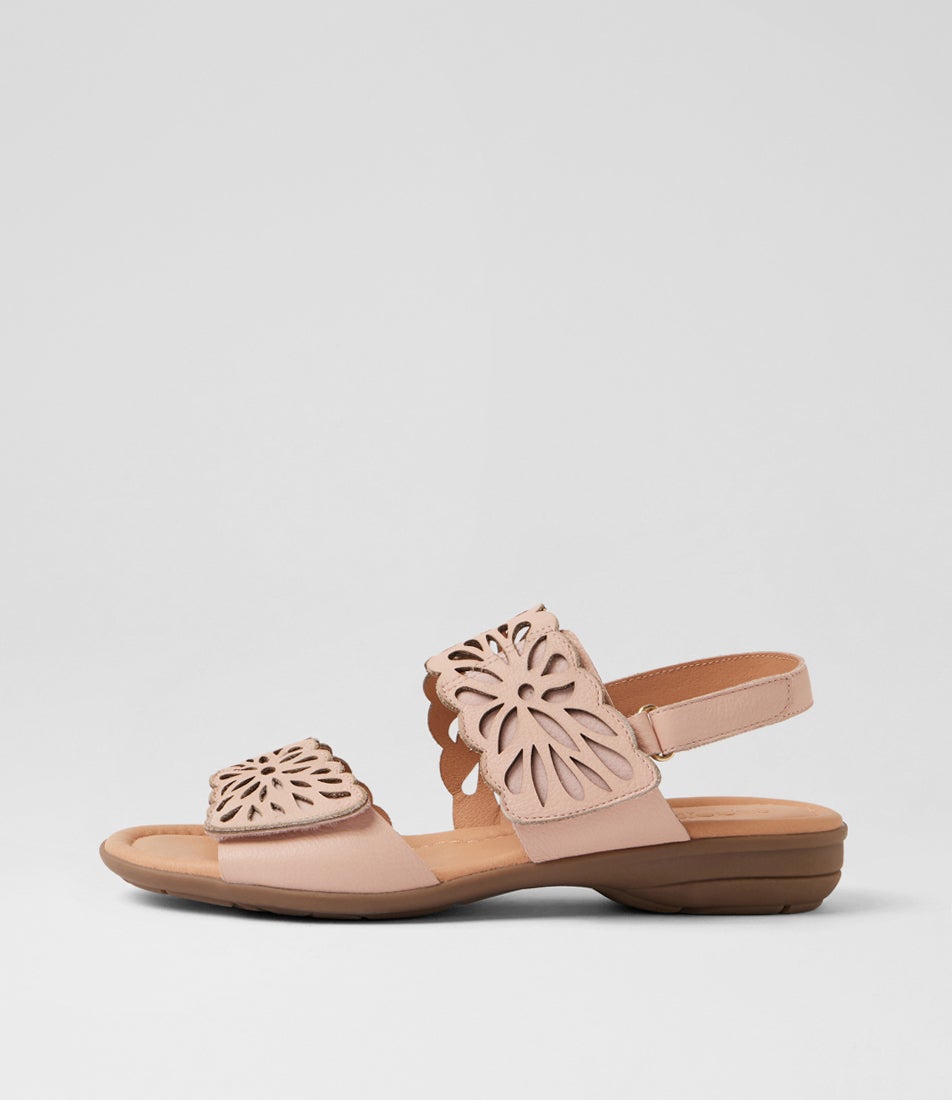 Beckhams Blush Leather Sandals