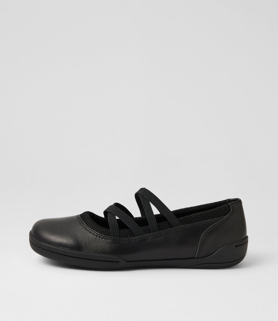 Date Black Multi Flat Shoes Date Black Multi Flat Shoes