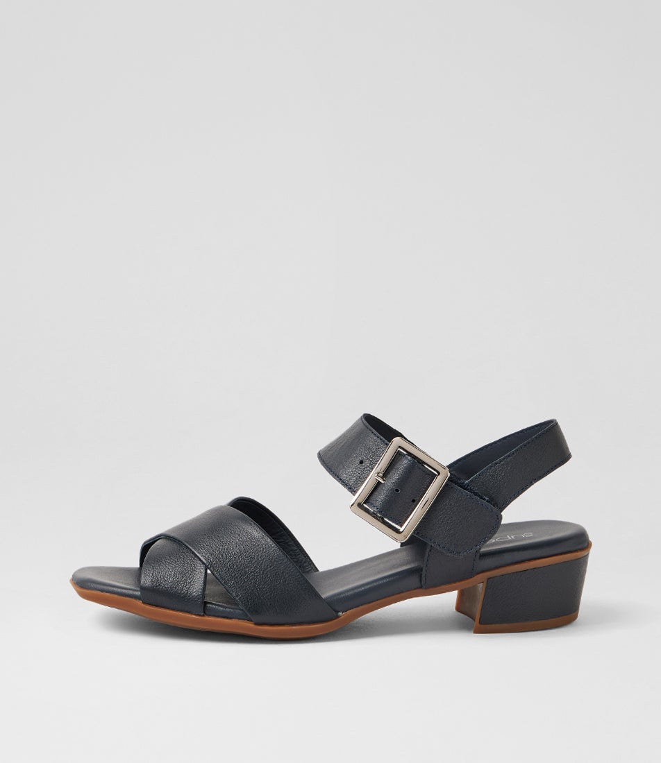 Davisons Navy Leather Sandals Davisons Navy Leather Sandals