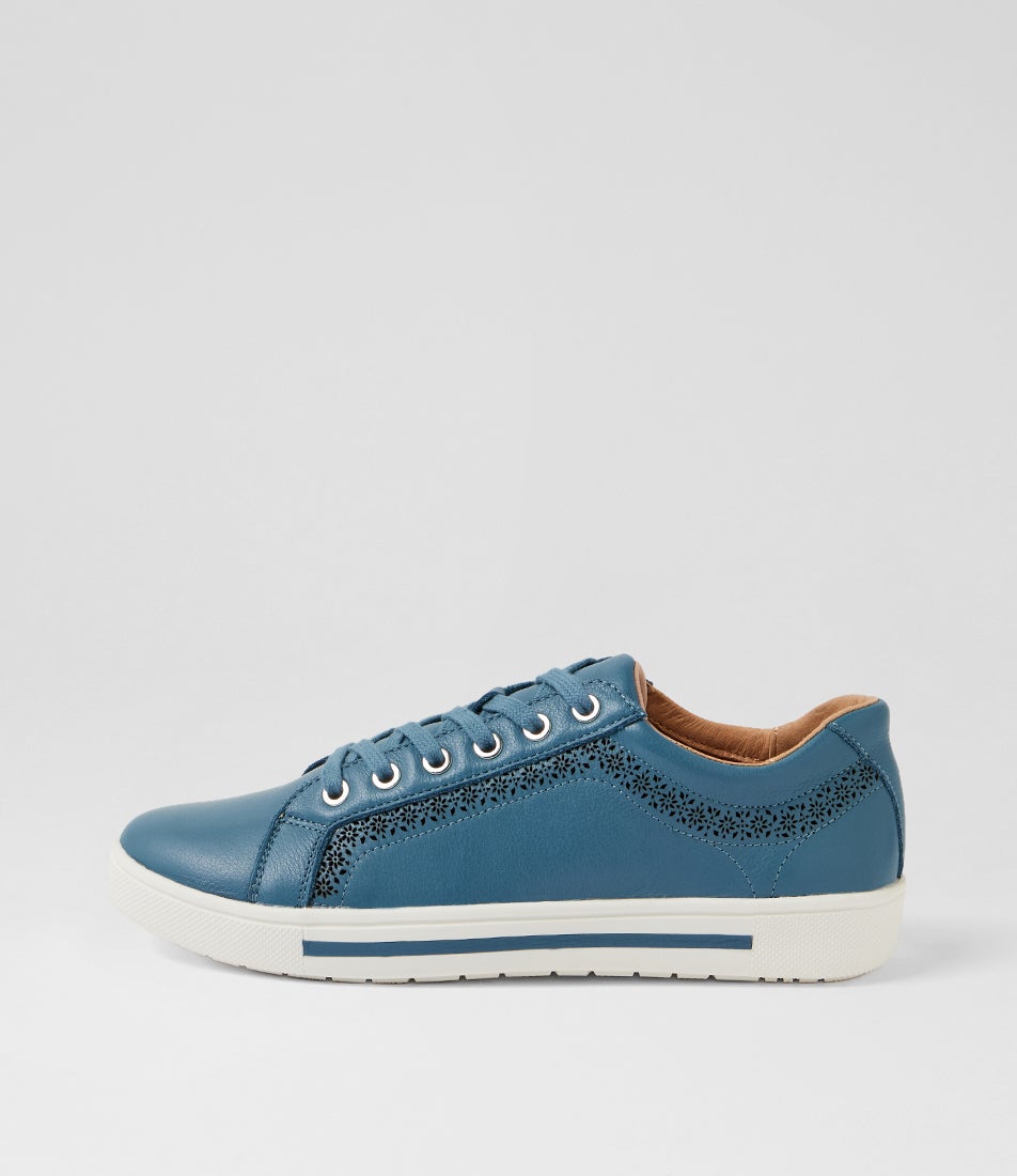 Elme Denim Leather Sneakers