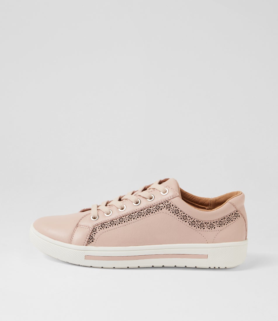 Elme Dusty Pink Leather Sneakers Elme Dusty Pink Leather Sneakers