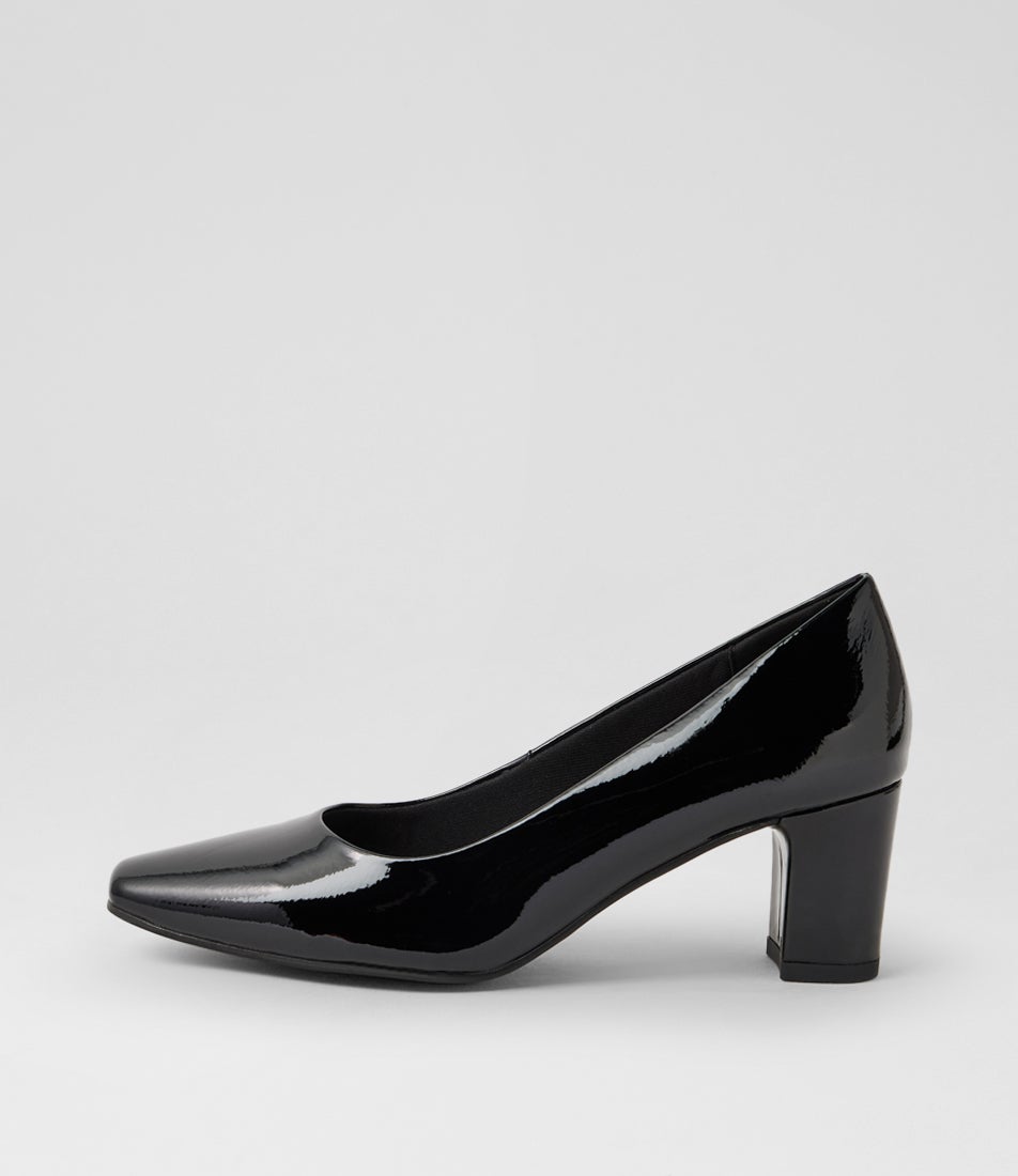 Jassine Black Patent Leather Heels