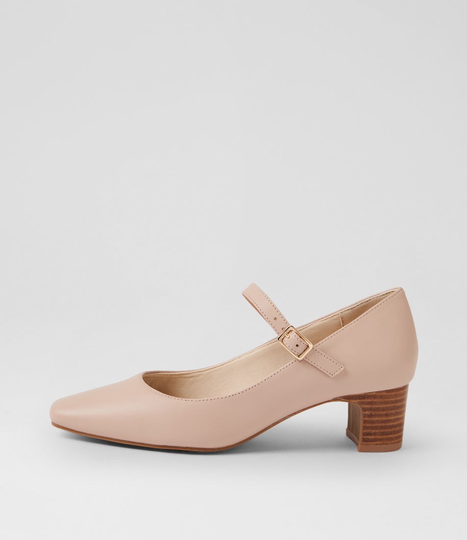 Kennidy Dark Nude Leather Heels
