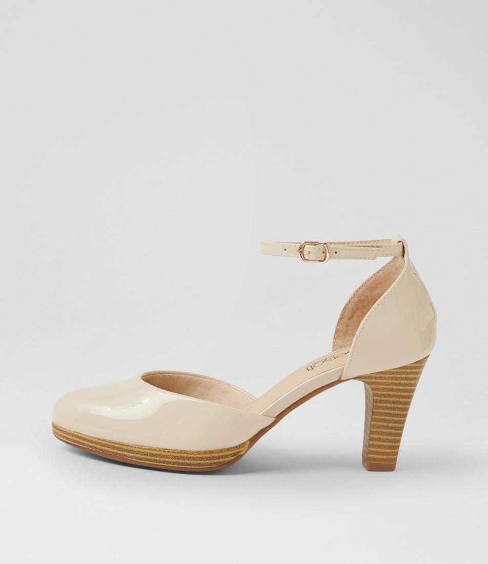Seliah Almond Patent Leather Heels