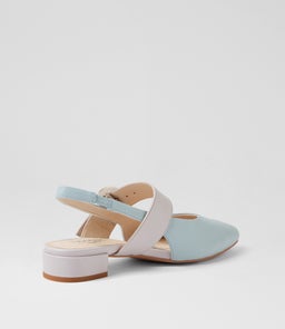 WRENNIE D SU DOVE BLUE SOFT GREY LEATHER