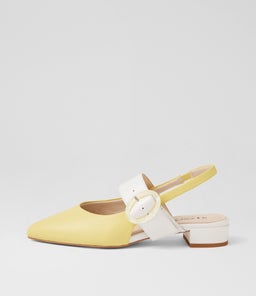 WRENNIE D SU LEMON WHITE LEATHER