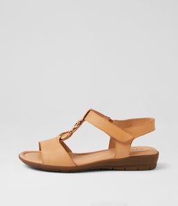 Felica Camel Leather Sandals Felica Camel Leather Sandals