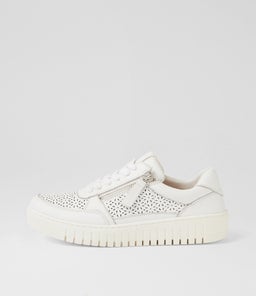 Hazlie White Leather Sneakers Hazlie White Leather Sneakers