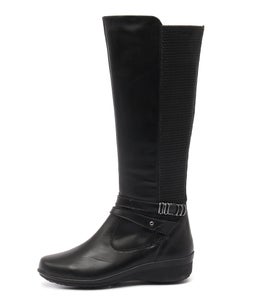 LEWISIA BLACK LEATHER
