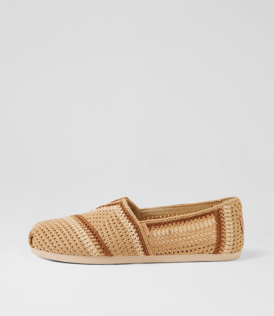Alpargata Almond Multi Canvas Flat Shoes