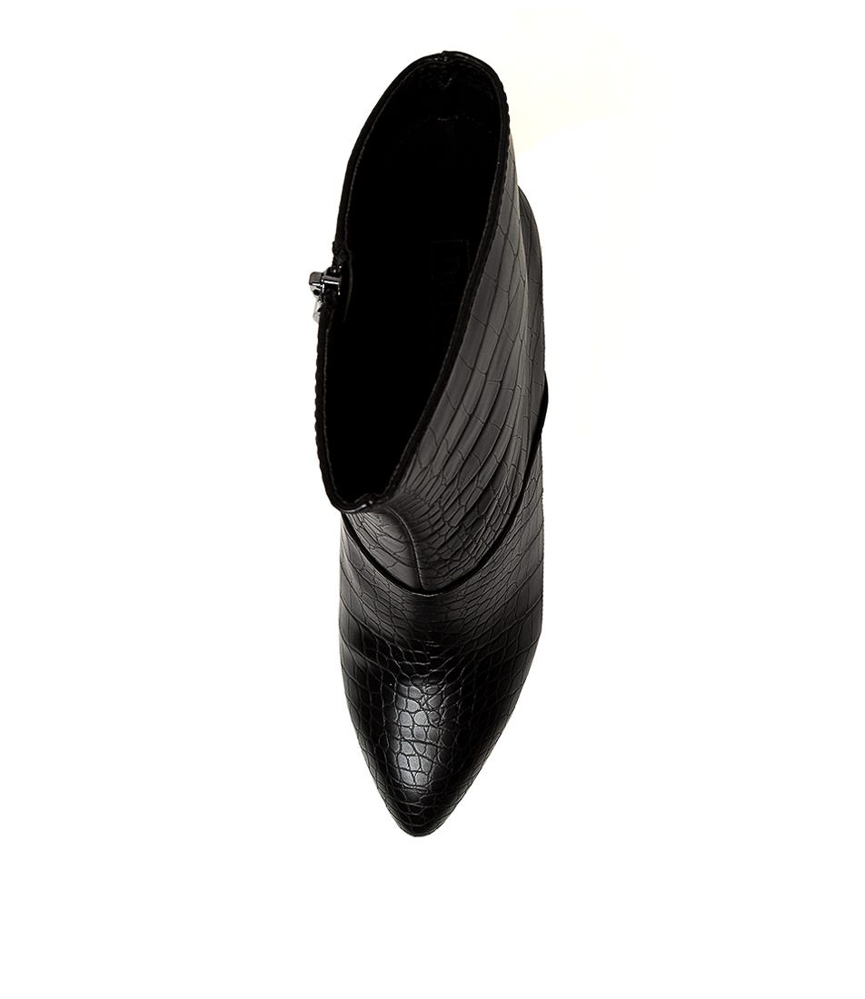 therapy sidney boots black croc