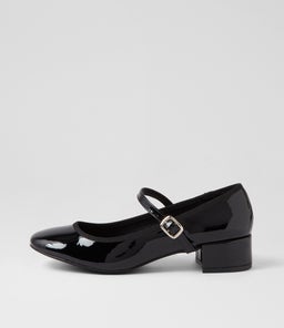 LIZ TH BLACK PATENT PU