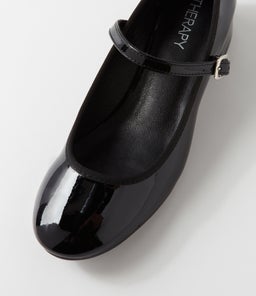 LIZ TH BLACK PATENT PU
