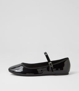 JAYNE TH BLACK PATENT PU