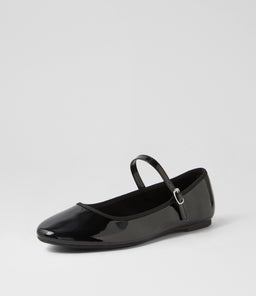 JAYNE TH BLACK PATENT PU