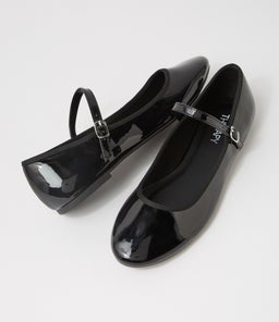 JAYNE TH BLACK PATENT PU