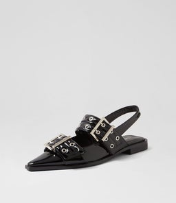 MATILDA TH BLACK PATENT PU