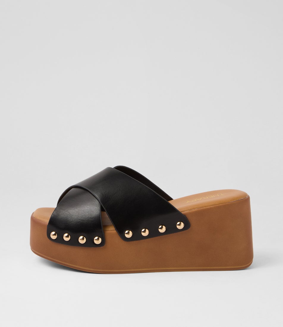 Iver Black Sandals