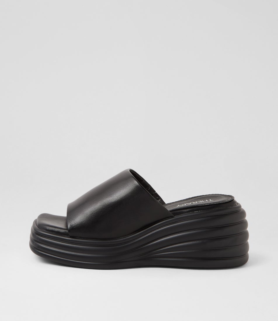 Flaunt Black Sandals