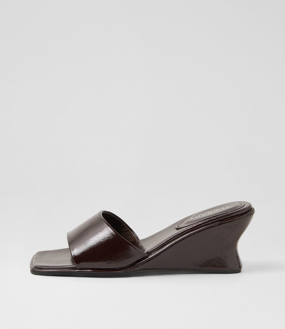 Lafayette Port Crinkle Patent Pu Sandals Lafayette Port Crinkle Patent Pu Sandals
