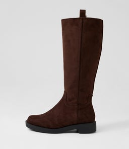 Albany Chocolate Microsuede Knee High Boots Albany Chocolate Microsuede Knee High Boots