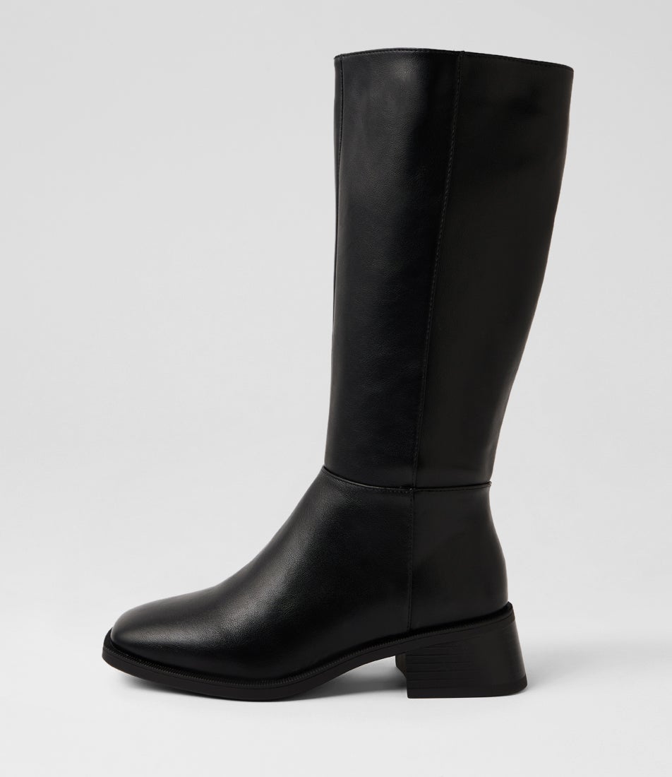 Dena Black Knee High Boots