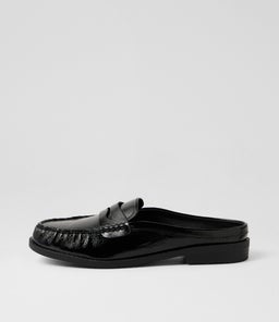 ATTICUS TH BLACK CRINKLE PATENT SMOOTH