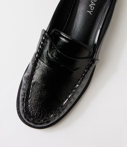 ATTICUS TH BLACK CRINKLE PATENT SMOOTH
