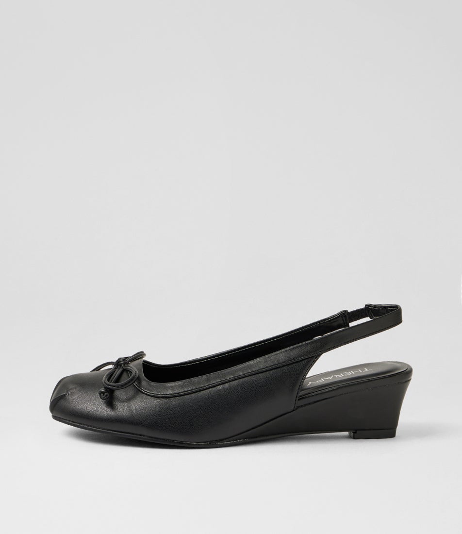 Cate Black Slingback Heels
