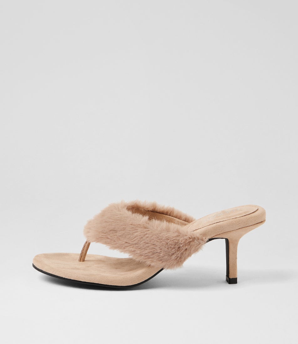 Pookie Wheat Microsuede Sandals