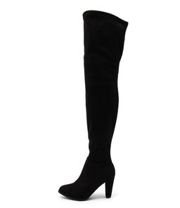 AMBROSE BLACK MICROSUEDE