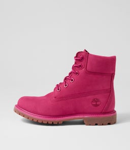 6 PREMIUM ICON BOOT WOMEN'S DARK PINK NUBUCK