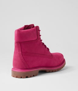6 PREMIUM ICON BOOT WOMEN'S DARK PINK NUBUCK