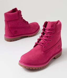 6 PREMIUM ICON BOOT WOMEN'S DARK PINK NUBUCK