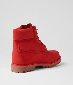 6 PREMIUM ICON BOOT WOMEN'S MEDIUM RED NUBUCK
