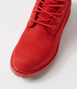 6 PREMIUM ICON BOOT WOMEN'S MEDIUM RED NUBUCK